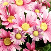 Prodotto Margherite artificiali bouquet di fiori artificiali rosa 44cm