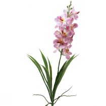 Orchidea artificiale Phaelaenopsis Rosso, Arancione  H81cm-67162