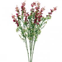 Fiori di prato artificiali perenni fiori di seta rosa fiori artificiali 4 pezzi