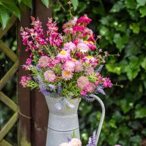 Fiori di prato artificiali perenni fiori di seta rosa fiori artificiali 4 pezzi