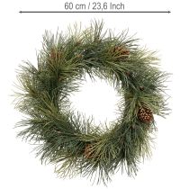 Prodotto Ghirlanda artificiale di rami di pino con pigne, 60 cm