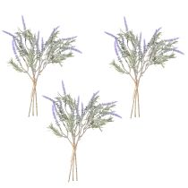Prodotto Lavanda artificiale Piante artificiali Viola 38cm 3 mazzi 9 pezzi