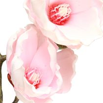 Prodotto Ramo di magnolia artificiale Fiori rosa Ø8cm L100cm