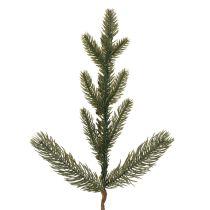 Prodotto Ramo di abete artificiale con mini palline di Natale bianche, 46 cm, 2 pezzi