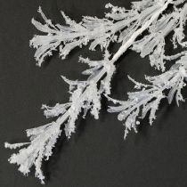 Prodotto Decorazione invernale artificiale con ramo di gelo, decorazione invernale bianca 124 cm