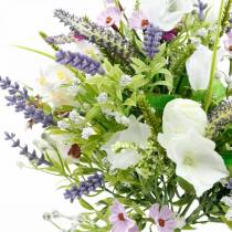 Bouquet artificiali, decorazioni per la tavola, fiori di seta, bouquet primaverili colorati