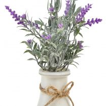 Prodotto Lavanda artificiale pianta artificiale lavanda in bottiglia per il latte 32 cm 2 pezzi