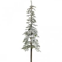 Albero di Natale artificiale sottile decorazione invernale nevicata H180cm
