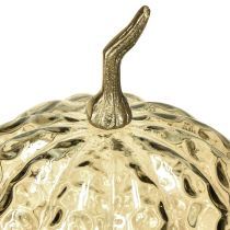Prodotto Decorazione zucca in vetro zucca in vetro decorazione da tavolo autunno Ø14cm H19cm
