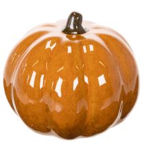 Prodotto Zucca in ceramica con LED, decorazione di Halloween, piccola, 10 cm