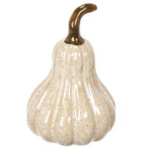 Prodotto Zucca decorativa in ceramica, decorazione autunnale per la tavola, 12 cm