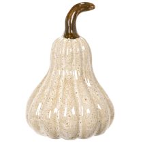 Prodotto Zucca decorativa in ceramica, decorazione autunnale per la tavola, 12 cm
