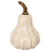 Prodotto Zucca decorativa in ceramica, decorazione autunnale per la tavola, 12 cm