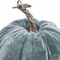 Prodotto Decorazione zucca autunno beige grigio floccato H11cm Ø12cm 3 pz