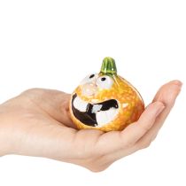 Prodotto Statuetta decorativa a forma di zucca, ideale come decorazione autunnale, 6 cm, 2 pezzi.