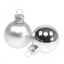 Prodotto Palle di Natale palla di vetro argento opaco/lucido Ø4cm 60 pz
