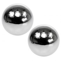 Prodotto Sfere decorative in acciaio inossidabile Ø11cm 2 pz