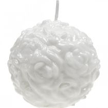 Prodotto Candela a sfera con motivo a rosa per decorazioni e occasioni romantiche