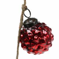 Prodotto Ghirlanda di decorazioni natalizie Palline dell&#39;albero di Natale rosso 120 cm