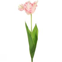 Prodotto Fiore artificiale tulipano pappagallo tulipano artificiale rosa 69 cm
