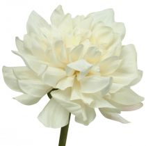 Fiore artificiale Dalia Bianco Fiore artificiale con bocciolo H57cm