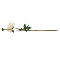Prodotto Fiore artificiale Dalia Bianco Fiore artificiale con bocciolo H57cm