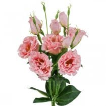 Fiori artificiali Lisianthus fiori di seta artificiale rosa 50 cm 5 pezzi