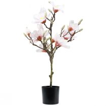 Prodotto Albero di magnolia artificiale rosa 74 cm Decorazione floreale artificiale