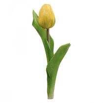 Prodotto Fiore artificiale Tulipano giallo Real Touch Fiore primaverile H21cm