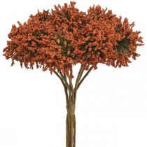 Fiori artificiali deco fiori marroni deco in mazzo 4 pezzi