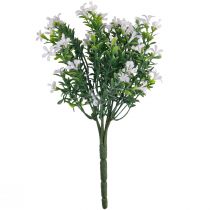 Decorazione di fiori artificiali bouquet di fiori artificiali pianta di ghiaccio bianco 26 cm