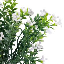 Decorazione di fiori artificiali bouquet di fiori artificiali pianta di ghiaccio bianco 26 cm