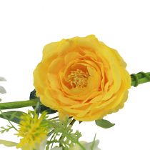 Prodotto Appendiabiti decorativo fiori artificiali primavera estate giallo bianco 150 cm