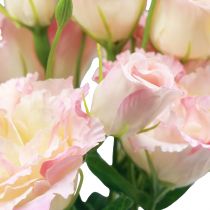 Prodotto Fiori artificiali Eustoma Lisianthus rosa crema 52 cm 5 pz