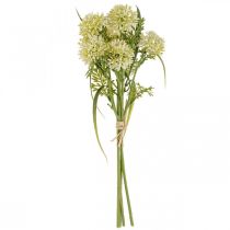 Prodotto Fiori artificiali allium bianco decorazione cipolle ornamentali 34cm 3 pezzi in mazzo