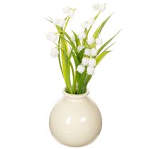Prodotto Bouquet artificiale di mughetti in un vaso classico, ideale per l'arredamento della casa, 20 cm
