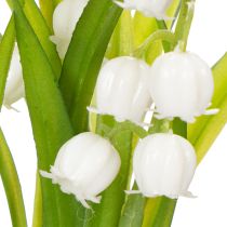 Prodotto Bouquet artificiale di mughetti in un vaso classico, ideale per l'arredamento della casa, 20 cm