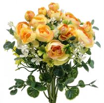 Bouquet di fiori artificiali deco ranuncolo giallo artificiale 32 cm