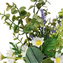 Prodotto Bouquet artificiale con decorazione di fiori artificiali di eucalipto 48 cm