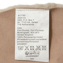 Prodotto Runner da tavolo rotondo in pelliccia sintetica decorativa in pelliccia, tappeto in pelliccia beige Ø38 cm