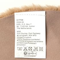 Prodotto Runner da tavolo rotondo in pelliccia sintetica decorativa in pelliccia tappeto marrone Ø38 cm