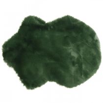 Prodotto Tappeto decorativo in pelliccia sintetica verde 55×38 cm