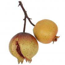 Melograno di frutta artificiale con semi Ø6cm - Ø7cm L18cm