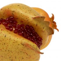 Melograno di frutta artificiale con semi Ø6cm - Ø7cm L18cm