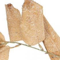 Prodotto Pianta artificiale decorazione autunnale foglie ramo lavato bianco L70cm