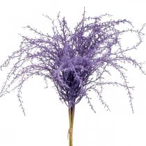 Piante artificiali erba secca viola floccata artificialmente 62 cm 3 pezzi