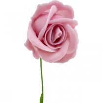 Prodotto Rose artificiali rose di cera rosa rose decorative cera Ø6cm 18 pz