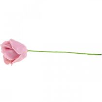 Prodotto Rose artificiali rose di cera rosa rose decorative cera Ø6cm 18 pz