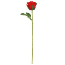 Prodotto Rose artificiali Rose rosse Decorazione Fiore Ø6cm H6cm L50cm 4 pz