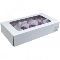 Prodotto Rose artificiali rose di cera lilla rose decorative cera Ø6cm 18 pz